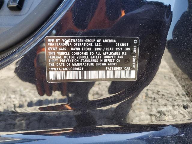 1VWAA7A37JC050524 Volkswagen PASSAT S