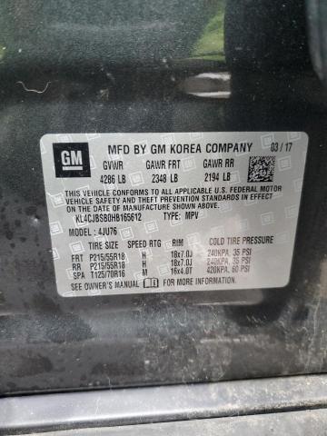 KL4CJBSB0HB165612 Buick Encore Preferred Ii
