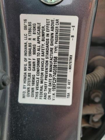 19XFC2F74GE081958 Honda CIVIC EX
