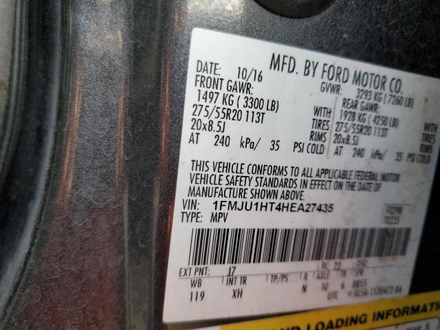 1FMJU1HT4HEA27435 Ford Expedition Xlt