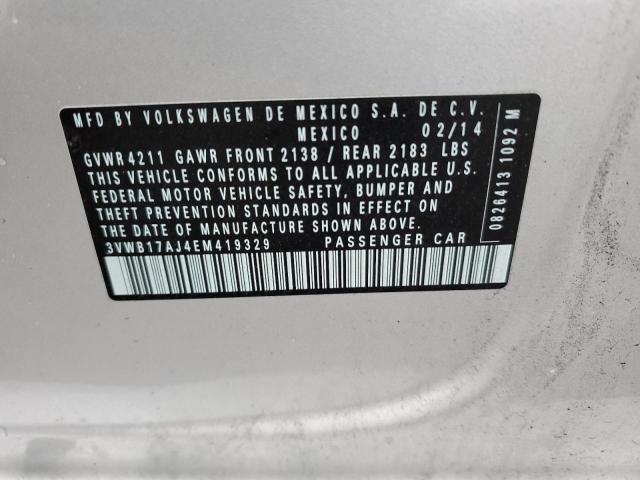 3VWB17AJ4EM419329 Volkswagen JETTA SE