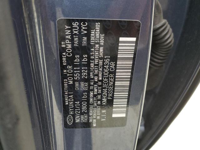 KMHGN4JE0FU064361 Hyundai Genesis 3.8l