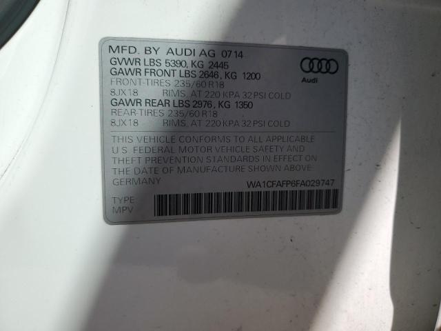 WA1CFAFP6FA029747 Audi Q5 PREMIUM