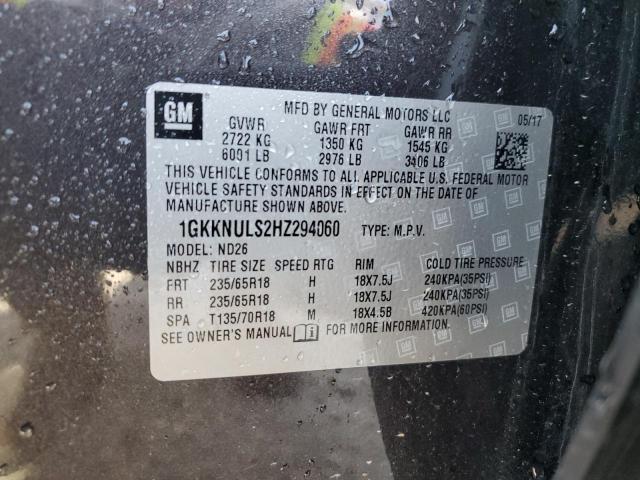 1GKKNULS2HZ294060 GMC Acadia Slt-1
