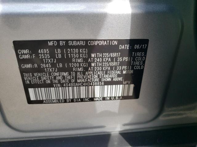 4S4BSAHC4H3438856 Subaru Outback 2.5i Premium