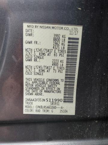 1N6AA1F35JN511990 Nissan TITAN XD S