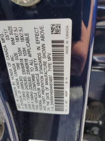 2HKRW1H5XHH514657 Honda CR-V EX