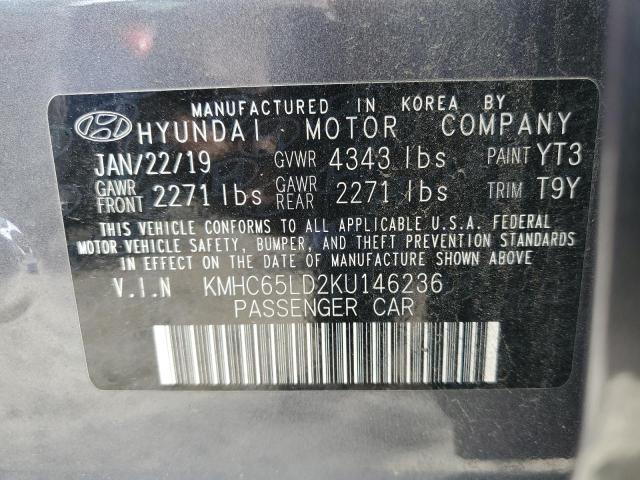 KMHC65LD2KU146236 Hyundai Ioniq