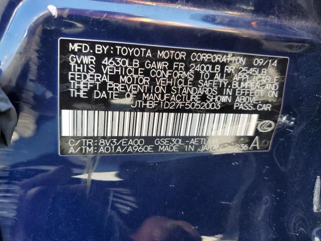 JTHBF1D27F5052003 Lexus IS 250