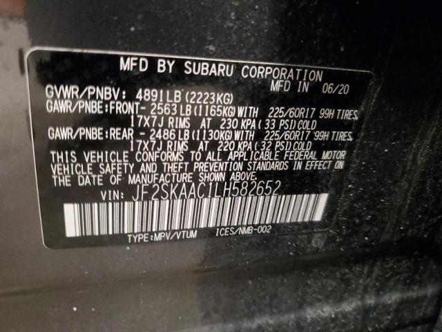 JF2SKAAC1LH582652 Subaru Forester
