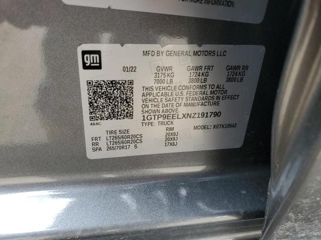 1GTP9EELXNZ191790 GMC Sierra Limited K1500 At4