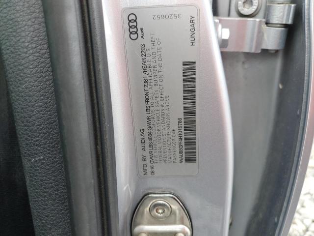 WAUB8GFF4H1015786 Audi A3 PREMIUM