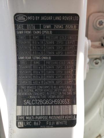 SALCT2BG6GH593653 Land Rover Discovery Sport Hse Luxury