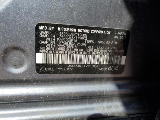 JA4AZ3A39HZ031060 Mitsubishi Outlander Se