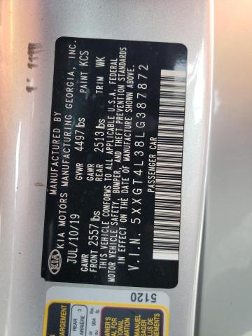 5XXGT4L38LG387872 KIA Optima Lx
