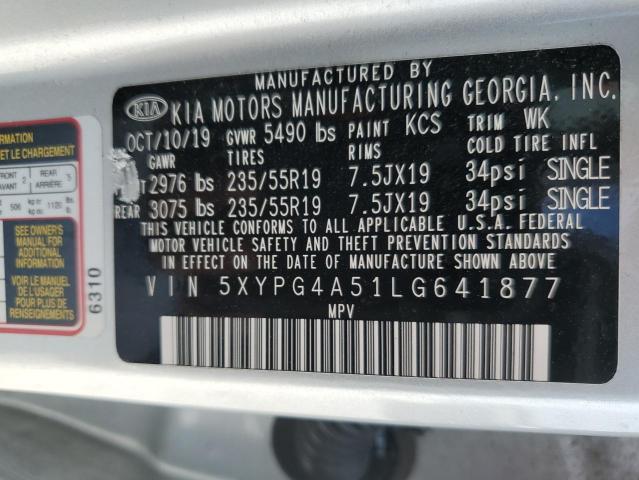 5XYPG4A51LG641877 KIA SORENTO S