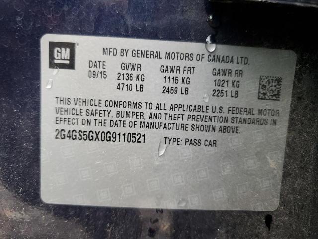2G4GS5GX0G9110521 Buick Regal Premium