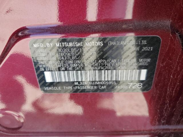 ML32AUHJ1MH005955 Mitsubishi MIRAGE ES