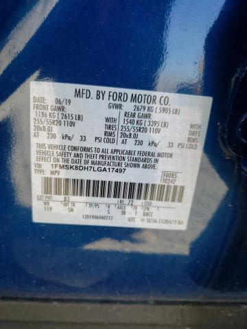 1FMSK8DH7LGA17497 Ford EXPLORER XLT