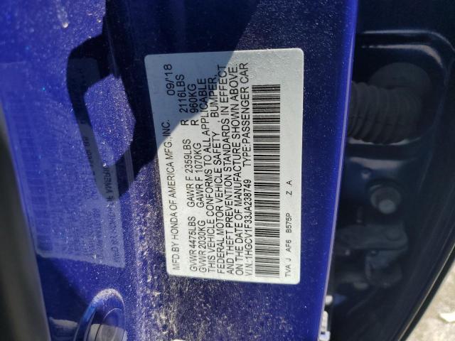 1HGCV1F33JA238749 Honda Accord Sport