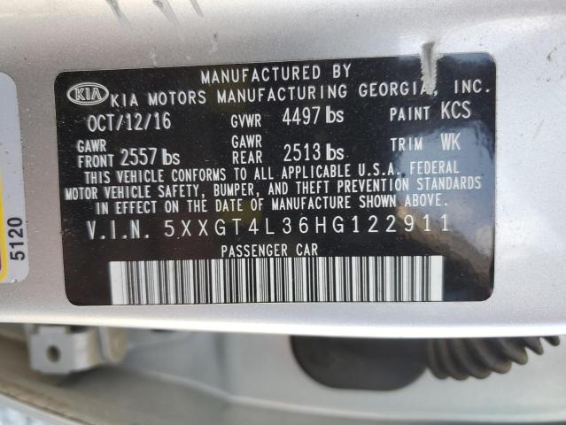 5XXGT4L36HG122911 KIA Optima Lx