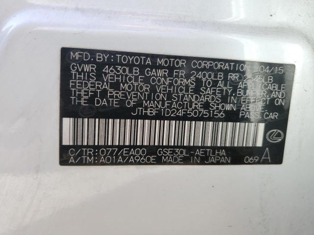 JTHBF1D24F5075156 Lexus IS 250
