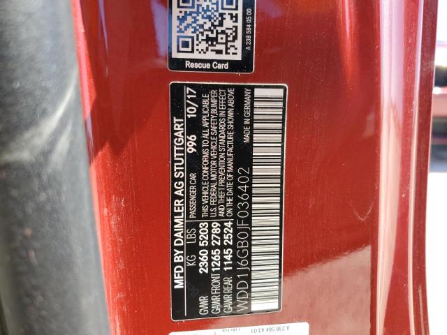 WDD1J6GB0JF036402 Mercedes-Benz E 400 4matic