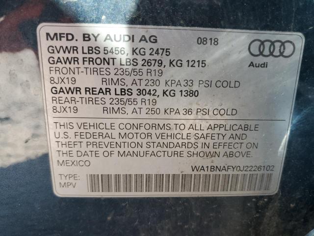 WA1BNAFY0J2226102 Audi Q5 Premium Plus