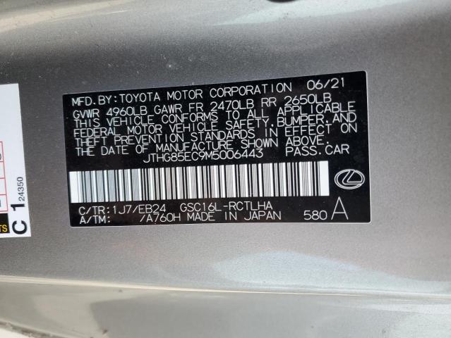JTHG85EC9M5006443 Lexus Rc 300 Base