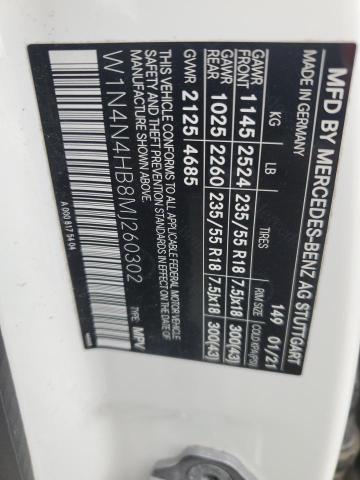 W1N4N4HB8MJ260302 Mercedes-Benz Gla 250 4matic
