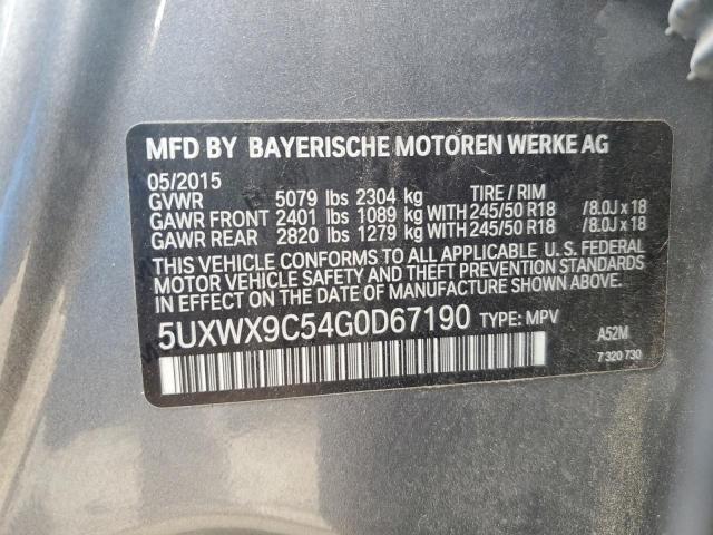 5UXWX9C54G0D67190 BMW X3 Xdrive28i