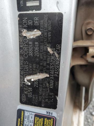 KNAFX4A67E5236264 KIA FORTE LX