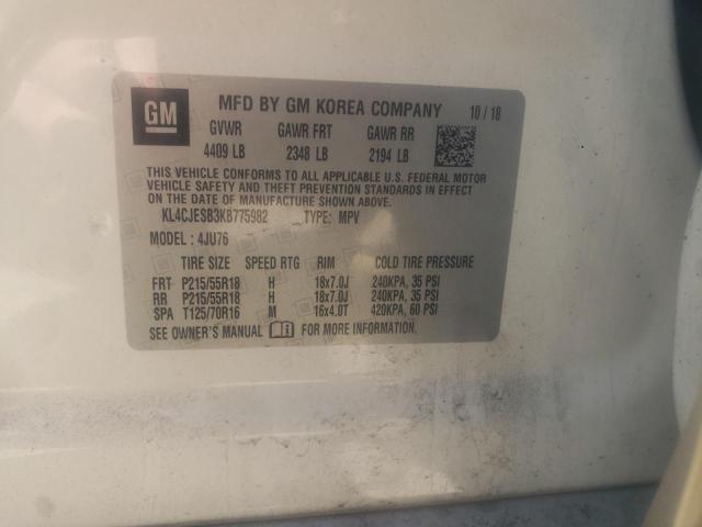 KL4CJESB3KB775982 Buick Encore Preferred