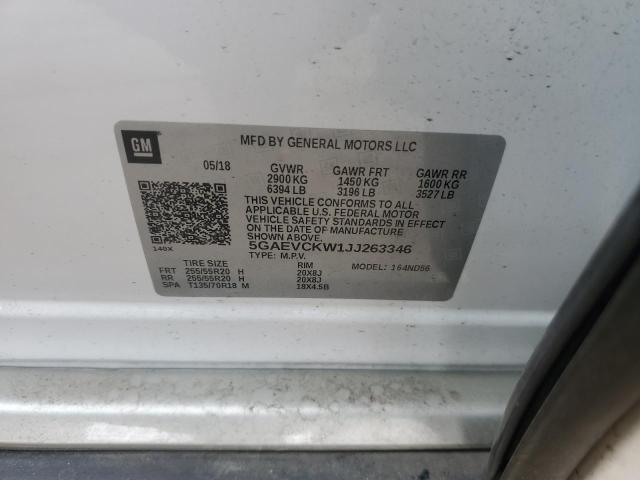 5GAEVCKW1JJ263346 Buick Enclave Avenir