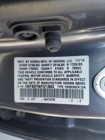 19XFB2F56FE213862 Honda Civic Lx