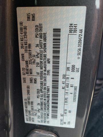 1FMCU9G63NUB21861 Ford ESCAPE SE