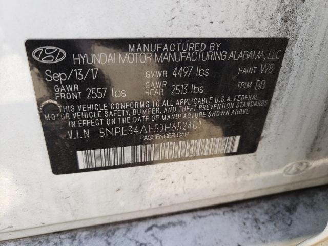5NPE34AF5JH652401 Hyundai Sonata Sport