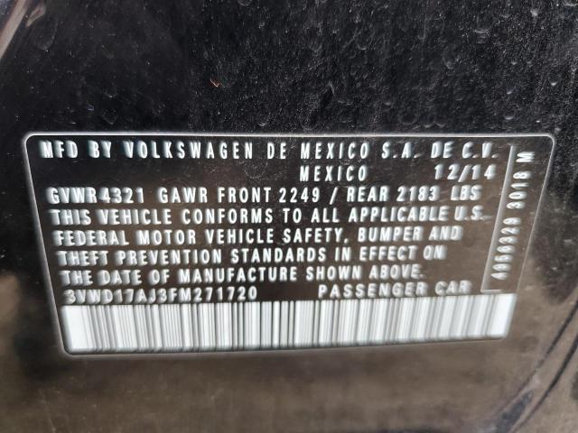 3VWD17AJ3FM271720 Volkswagen JETTA SE