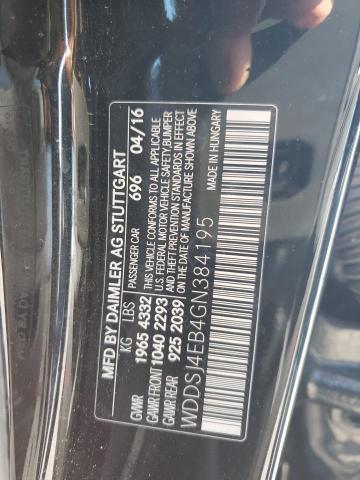 WDDSJ4EB4GN384195 Mercedes-Benz CLA 250