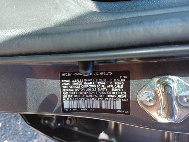 SHHFK7H70HU410002 Honda CIVIC EXL