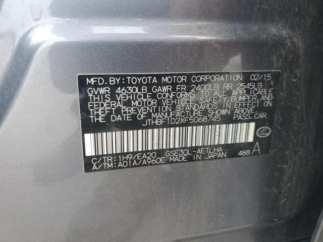 JTHBF1D2XF5068745 Lexus IS 250