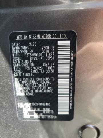 JN8AY2BC3P9182495 Nissan Armada Sl