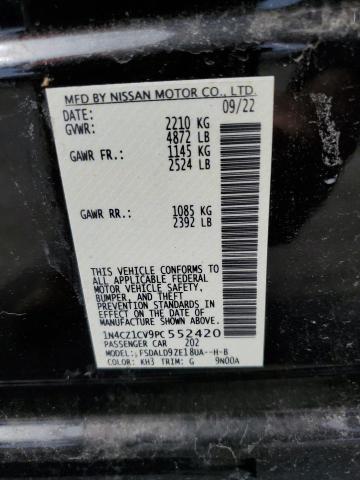 1N4CZ1CV9PC552420 Nissan Leaf Sv Plus