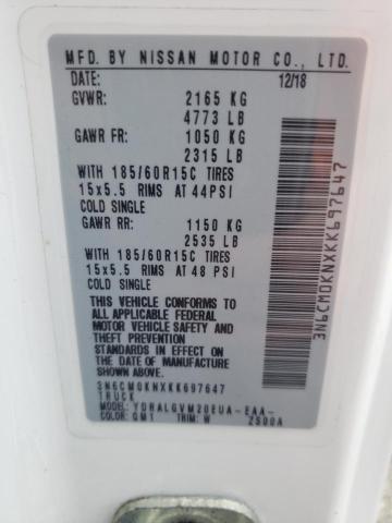 3N6CM0KNXKK697647 Nissan NV200 2.5S