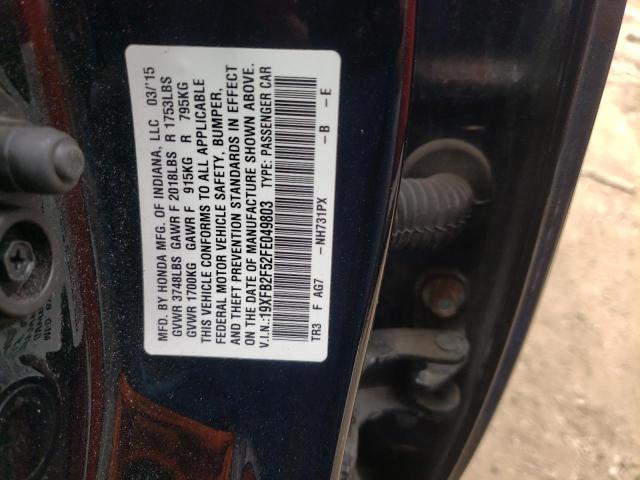 19XFB2F52FE049803 Honda Civic Lx