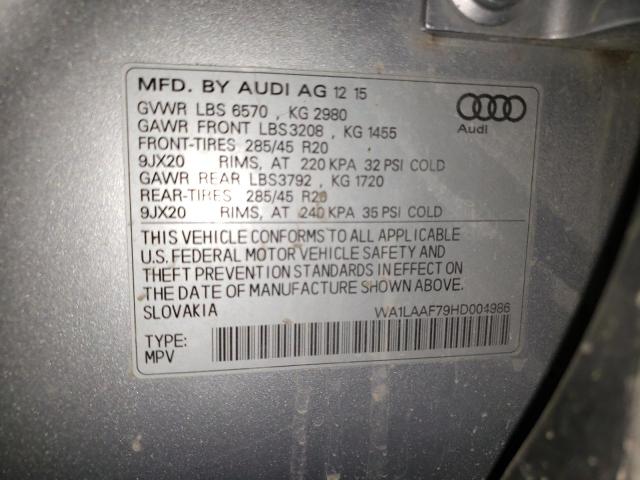 WA1LAAF79HD004986 Audi Q7 Premium Plus