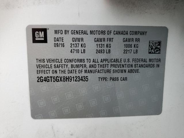 2G4GT5GX8H9123435 Buick REGAL GS