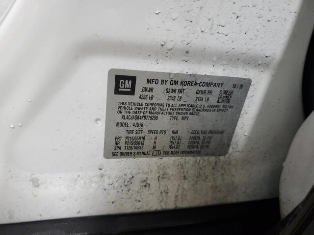 KL4CJASB4KB779290 Buick Encore Preferred