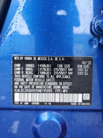 3CZRU6H55NM745985 Honda HR-V EX