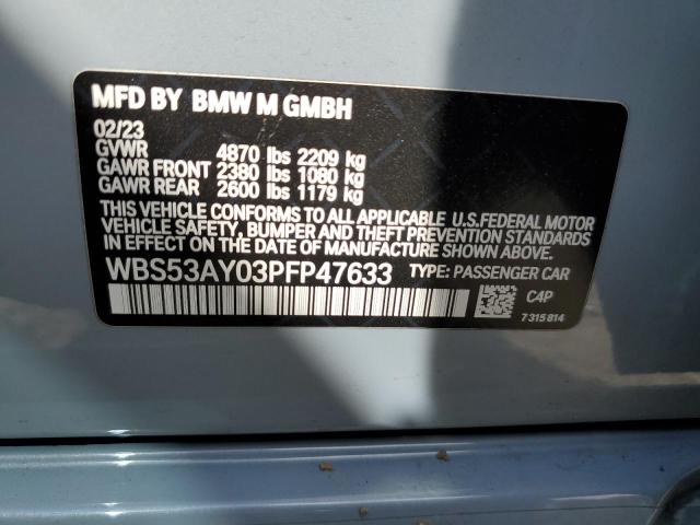WBS53AY03PFP47633 BMW M3